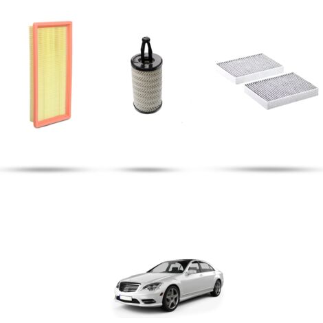 Kit tagliando 3 filtri compatibile con Mercedes Classe S (W221) 500 320kw Dal 2010