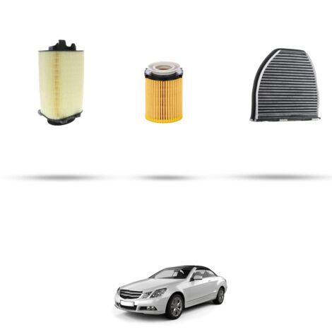 Kit tagliando 3 filtri compatibile con Mercedes E Coupe Cabrio (A207,C207) 200 135kw dal 2009