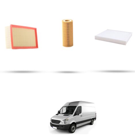 Kit tagliando 3 filtri compatibile con Mercedes Sprinter II (906) 216 115kw Dal 2008