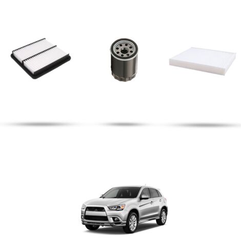 Kit tagliando 3 filtri compatibile con Mitsubishi Outlander II (CWW) 2.0 MIVEC 108kw dal 2010