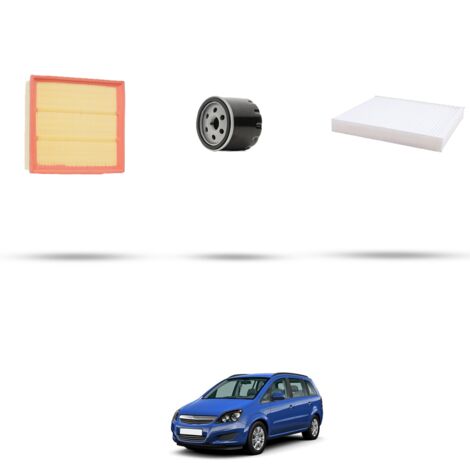 Kit tagliando 3 filtri compatibile con Opel Zafira B 2.0 Turbo OPC 177kw dal 2006