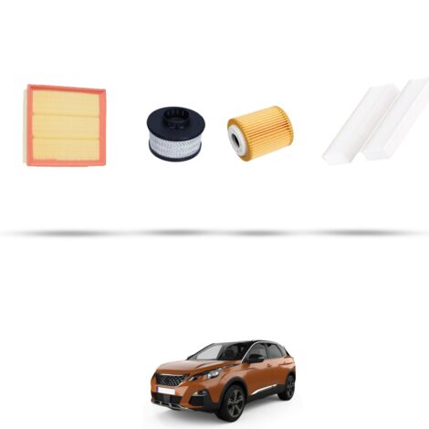 Kit tagliando 3 filtri compatibile con Peugeot 3008 II 1.5 BlueHDI 96kw Dal 2018
