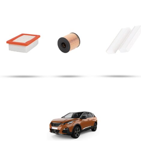 Kit tagliando 3 filtri compatibile con Peugeot 3008 II 1.6 THP 110kw Dal 2016