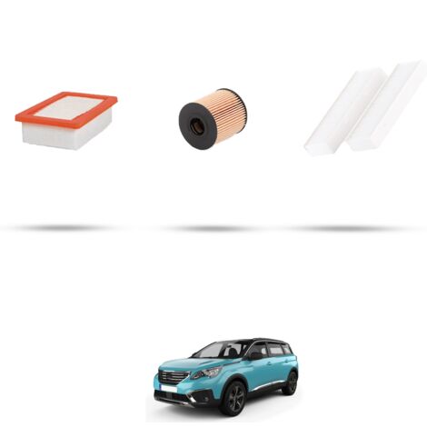 Kit tagliando 3 filtri compatibile con Peugeot 5008 II (P87) 1.6 110kw dal 2018