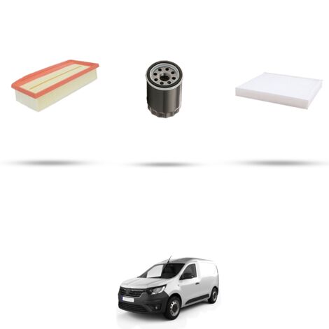 Kit tagliando 3 filtri compatibile con Renault Express 1.6 SCe 82kw Dal 2021