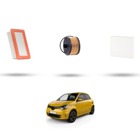 Kit tagliando 3 filtri compatibile con Renault Twingo III 0.9 TCE 66kw Dal 2014