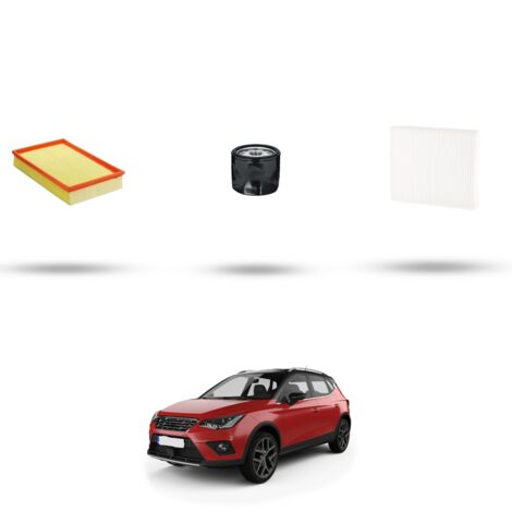 Kit tagliando 3 filtri compatibile con Seat Arona (KJ) 1.5 110kw EcoTSI Dal 2017