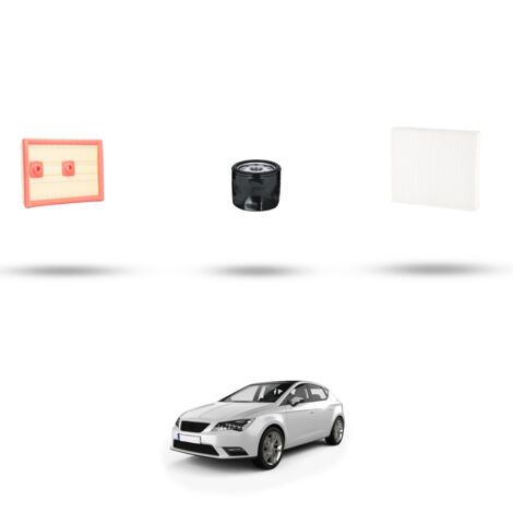 Kit tagliando 3 filtri compatibile con Seat Leon III 1.4 TSI 90kw Dal 2012