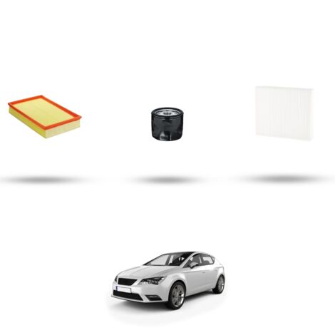Kit tagliando 3 filtri compatibile con Seat Leon III 1.5 TGI 96kw Dal 2018