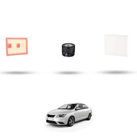 Kit tagliando 3 filtri compatibile con Seat Toledo IV (KG3) 1.4 TSI 92kw dal 2015