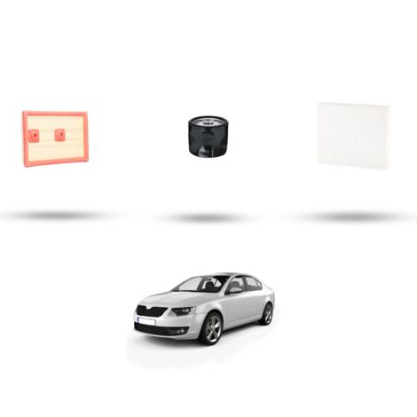 Kit tagliando 3 filtri compatibile con Skoda Octavia III 1.4 TSI 110kw Dal 2014