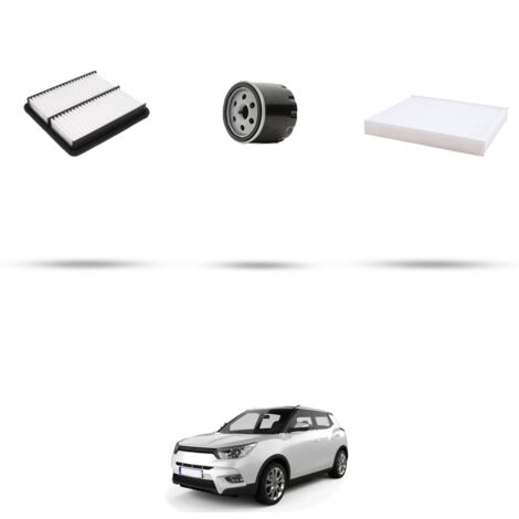 Kit tagliando 3 filtri compatibile con Ssangyong Tivoli 1.6 94kw dal 2015