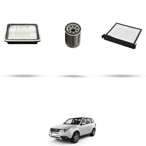 Kit tagliando 3 filtri compatibile con Subaru Forester (SH) 2.0 Diesel 108kw dal 2008
