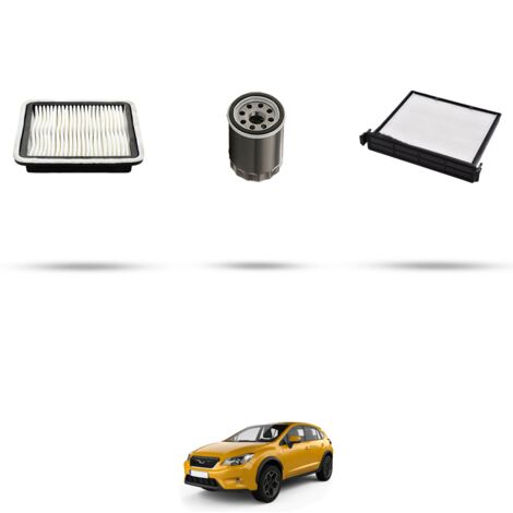 Kit tagliando 3 filtri compatibile con Subaru XV I 1.6i 84kw dal 2012