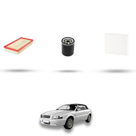 Kit tagliando 3 filtri compatibile con Volvo C70 I 2.0 20V 132Kw dal 1997 al 2005