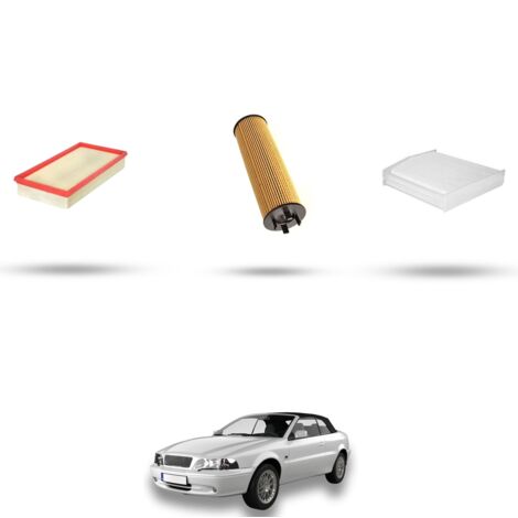 Kit tagliando 3 filtri compatibile con Volvo C70 I 2.3 T5 180Kw dal 2002 al 2005