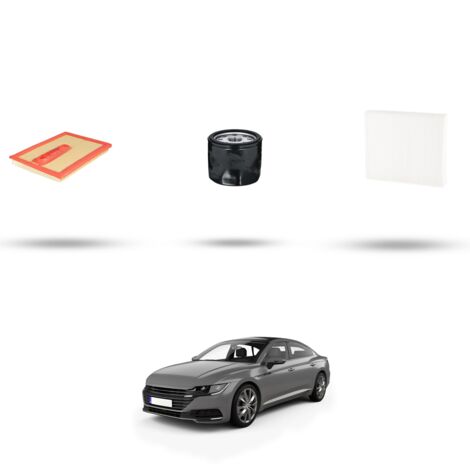 Kit tagliando 3 filtri compatibile con Vw Arteon (3H) 1.4 TSI eHybrid (3H) 115Kw dal 2020