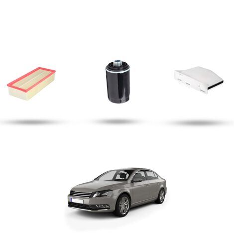 Kit tagliando 3 filtri compatibile con Vw Passat (362,365) 1.8 TSI 112kw Dal 2011