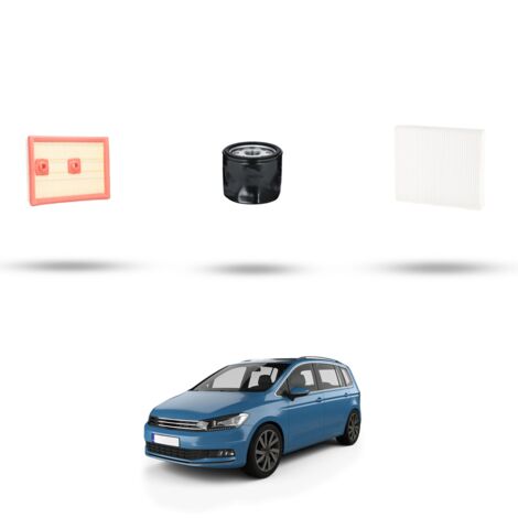 Kit tagliando 3 filtri compatibile con Vw Touran (5T) 1.4 TSI 110kw dal 2015