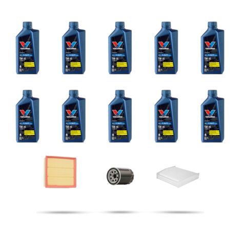 Kit tagliando 3 FILTRI e 10L OLIO compatibile con Ford Transit 2014 2.0 EcoBlue 114kw dal 2022