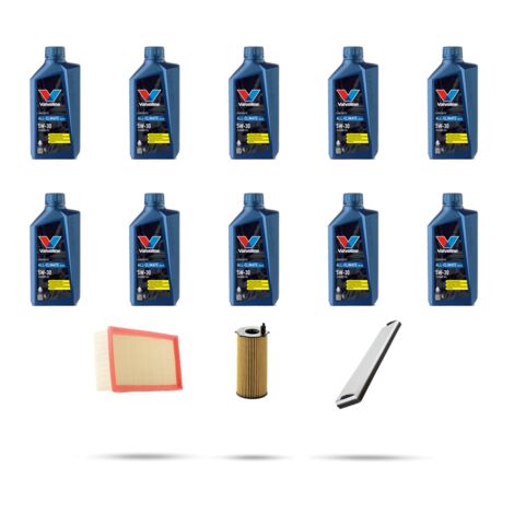 Kit tagliando 3 FILTRI e 10L OLIO compatibile con Land Rover III (L322) 3.6 D 4x4 200kw dal 2006