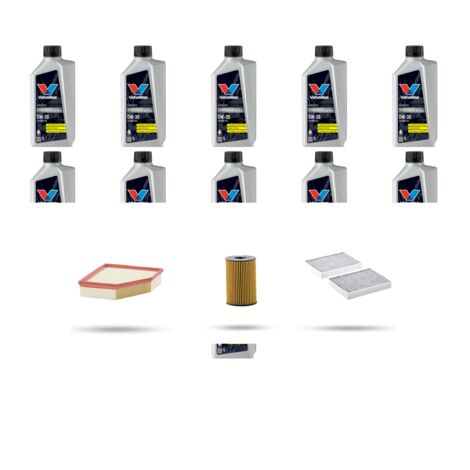 Kit tagliando 3 FILTRI e 11L OLIO compatibile con Bmw x5 (G05,F95) M 50i 390kw dal 2019