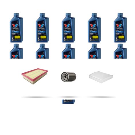 Kit tagliando 3 FILTRI e 11L OLIO compatibile con Ford Transit 2014 2.0 EcoBlue 121kw dal 2022