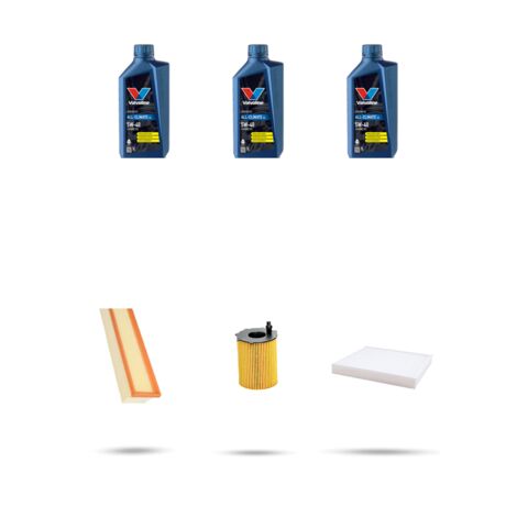 Kit tagliando 3 FILTRI e 3L OLIO compatibile con Chrysler Ypsilon 1.2 51kw dal 2011