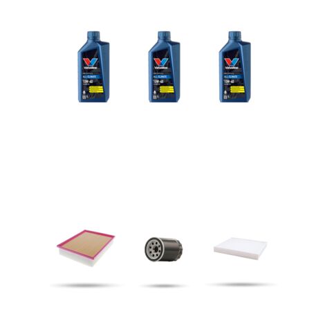 Kit tagliando 3 FILTRI e 3L OLIO compatibile con Citroen C1 II 1.0 vti 53kw dal 2018