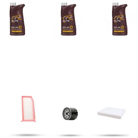 Kit tagliando 3 FILTRI e 3L OLIO compatibile con Dacia Logan II 1.0 Sce 54kw dal 2016
