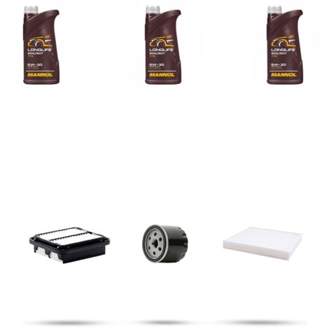 Kit tagliando 3 FILTRI e 3L OLIO compatibile con Daihatsu Sirion I 1.0 41kw dal 1998
