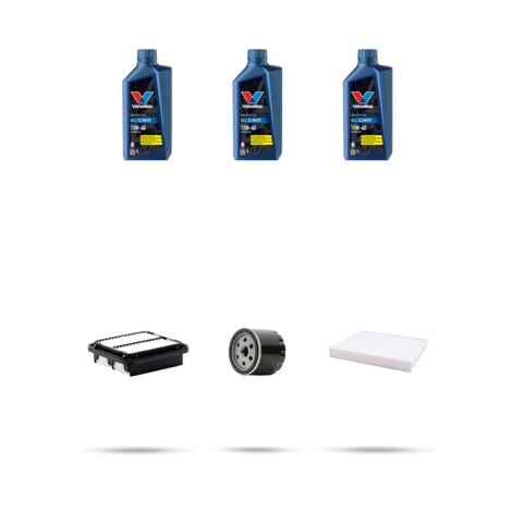 Kit tagliando 3 FILTRI e 3L OLIO compatibile con Daihatsu Sirion I 1.0 43kw dal 2000