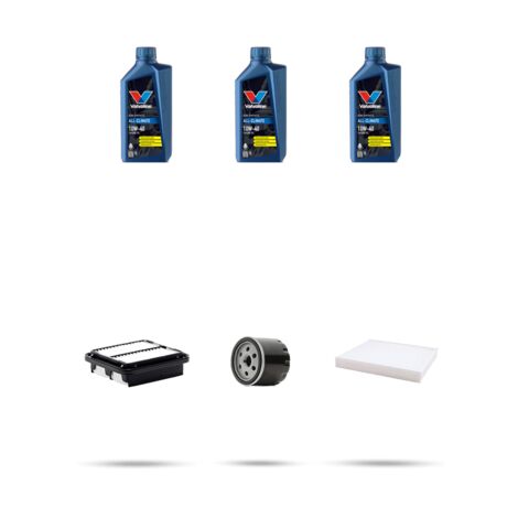 Kit tagliando 3 FILTRI e 3L OLIO compatibile con Daihatsu Sirion I 1.3 sport 75kw dal 2000