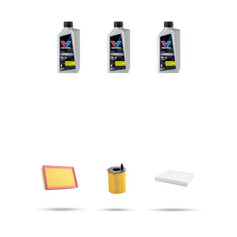 Kit tagliando 3 FILTRI e 3L OLIO compatibile con Fiat 500 0.9 Twin Air 48kw dal 2012