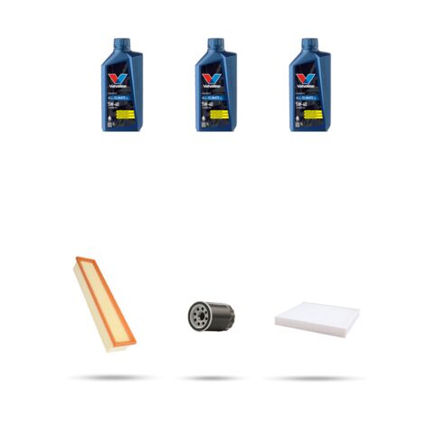 Kit tagliando 3 FILTRI e 3L OLIO compatibile con Fiat 500 1.2 51kw dal 2007