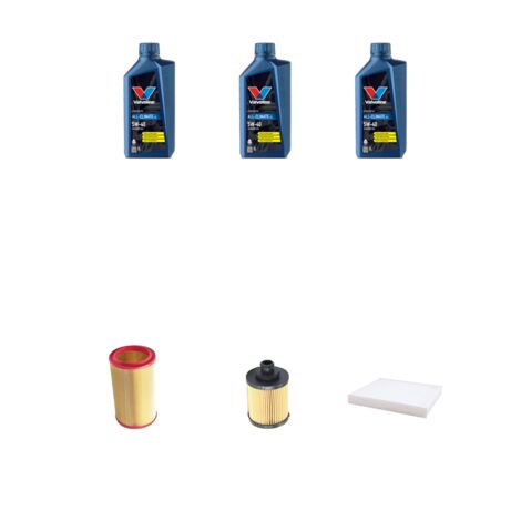 Kit tagliando 3 FILTRI e 3L OLIO compatibile con Fiat Bravo II 1.4 Turbo T-Jet 110kw dal 2007
