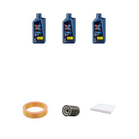 Kit tagliando 3 FILTRI e 3L OLIO compatibile con Fiat Doblo 1.2 8v 48kw dal 2000