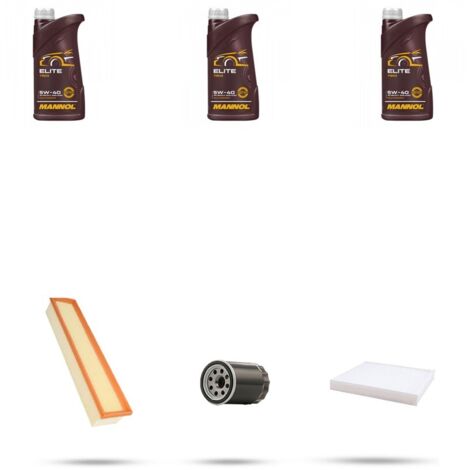 Kit tagliando 3 FILTRI e 3L OLIO compatibile con Fiat Fiorino 1.4 CNG 57kw dal 2008