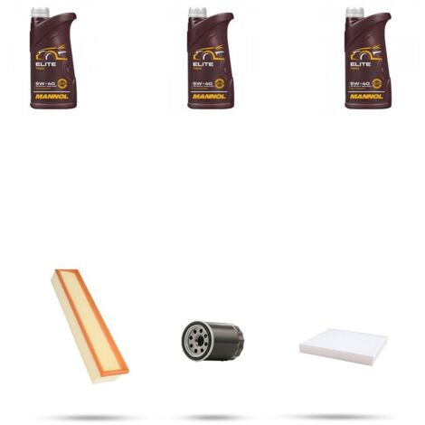 Kit tagliando 3 FILTRI e 3L OLIO compatibile con Fiat Grande Punto 1.4 8v 57kw dal 2005