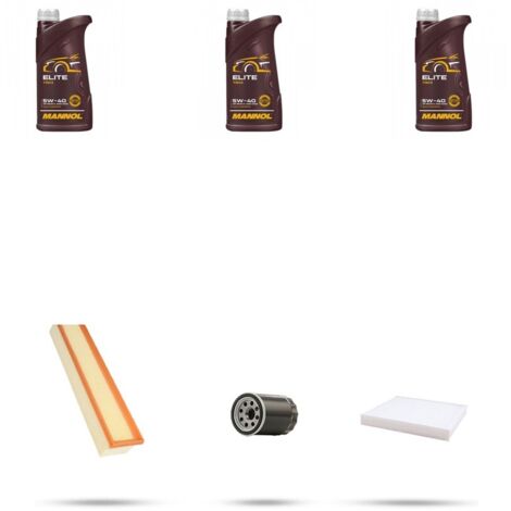 Kit tagliando 3 FILTRI e 3L OLIO compatibile con Fiat Panda II 1.2 51kw dal 2010