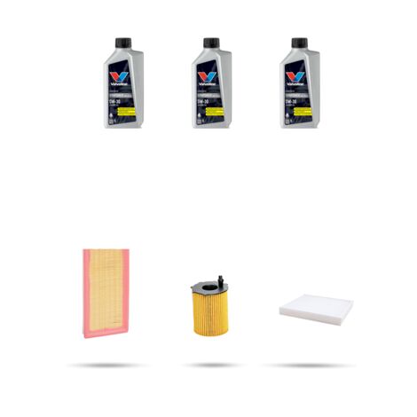 Kit tagliando 3 FILTRI e 3L OLIO compatibile con Fiat Panda III 0.9 Natural Power 59kw dal 2015