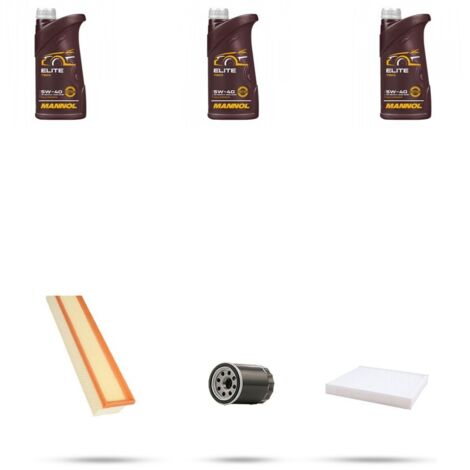 Kit tagliando 3 FILTRI e 3L OLIO compatibile con Fiat Punto III 1.4 Bifuel 57kw dal 2009