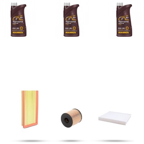 Kit tagliando 3 FILTRI e 3L OLIO compatibile con Fiat Qubo (225) 1.4 54kw dal 2008