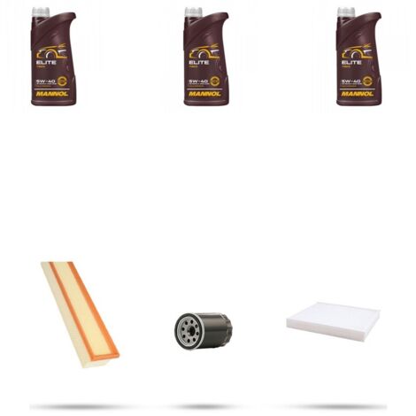 Kit tagliando 3 FILTRI e 3L OLIO compatibile con Ford KA II 1.2 51kw dal 2008