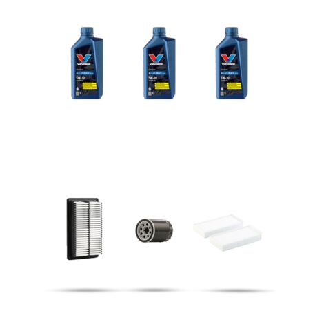 Kit tagliando 3 FILTRI e 3L OLIO compatibile con Honda Civic VII 1.3i 61kw dal 2004