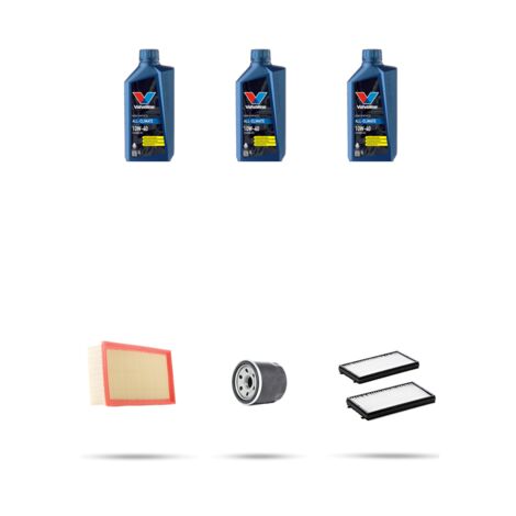 Kit tagliando 3 FILTRI e 3L OLIO compatibile con Hyundai Accent (LC) II 1.3 55kw dal 2000