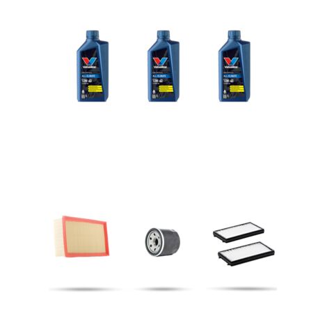 Kit tagliando 3 FILTRI e 3L OLIO compatibile con Hyundai Accent (LC) II 1.3 63kw dal 2000