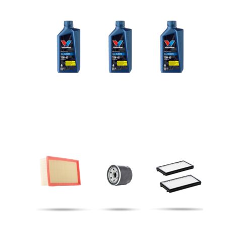Kit tagliando 3 FILTRI e 3L OLIO compatibile con Hyundai Accent (LC) II 1.3i 62kw dal 2003