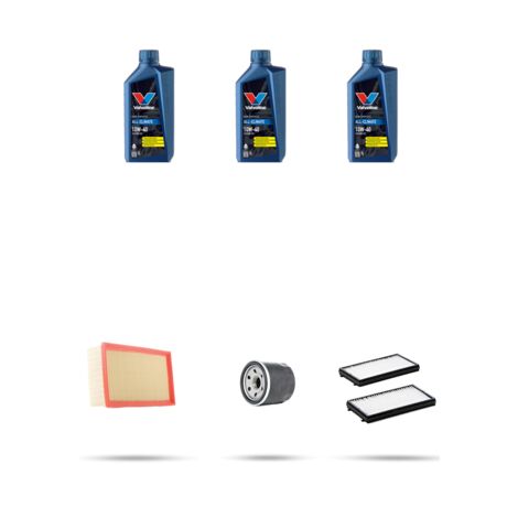 Kit tagliando 3 FILTRI e 3L OLIO compatibile con Hyundai Accent (LC) II 1.5i 75kw dal 2000