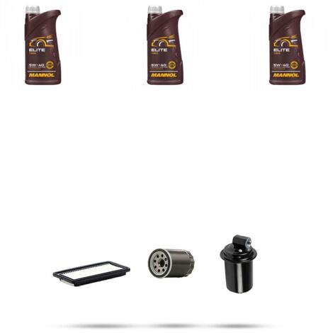 Kit tagliando 3 FILTRI e 3L OLIO compatibile con Hyundai ATOS 1.0i 43kw dal 2001